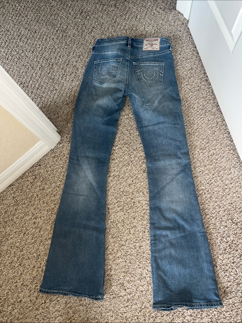 True Religion Rhinestone Bootcut Jeans